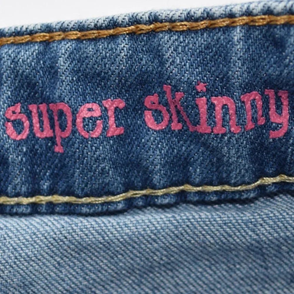 Gap Kids Super Skinny Denim Adjustable Waistband Jeans - Size 10 Regular
